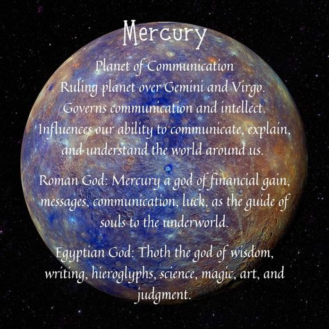 Mercury Planet, Planet Mercury, Gemini And Virgo, God's Wisdom, Egyptian Gods, Astrology, Planets, Writing, Art