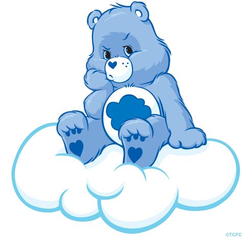 Care Bears: Grumpy Bear Care Bears Grumpy Bear, Grumpy Care Bear, Sunshine Bear, Care Bear Tattoos, Care Bears Vintage, Care Bear Party, Grumpy Bear, Cartoon Pfp, Petit Tattoo