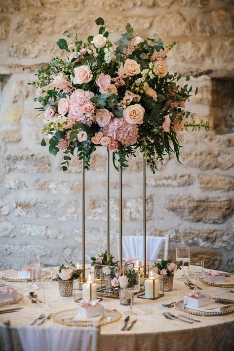 Low Wedding Centerpieces Round Table, Low Centerpiece Wedding, Blossom Wedding, Tall Wedding Centerpieces, Cherry Blossom Wedding, Wedding Floral Centerpieces, Tall Centerpieces, Peony Wedding, Whimsical Wonderland