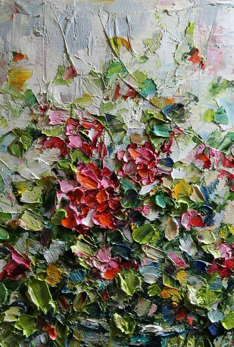 Learn All About Impasto Paintings - Bored Art                                                                                                                                                                                 More Thick Oil Painting, Impasto Paintings, Oil Painting Palette, Illustration Kunst, Painting Texture, Palette Knife Art, Painting Palette, Hand Painted Wall Art, Knife Art