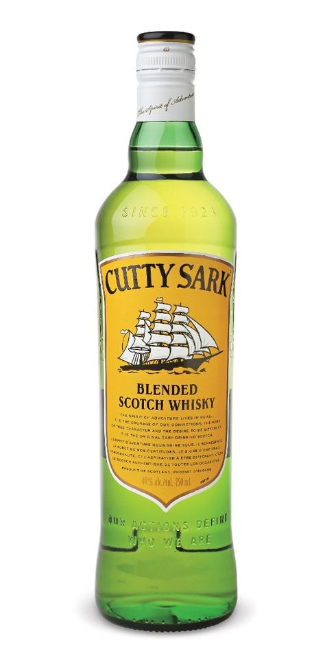 Cutty Sark Scotch Whisky #Whisky Cutty Sark Whiskey, Cutty Sark Whisky, Whisky Label, Cutty Sark, Mixed Drinks Alcohol, Blended Scotch Whisky, Bourbon Whiskey, Bar Drinks, Scotch Whisky