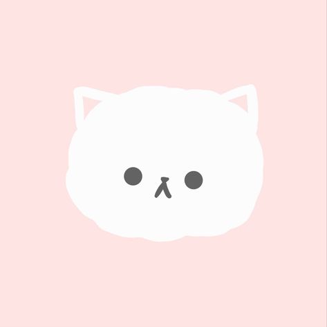 Cat Widget, Youtube Pfp, Pastel Pink Icons:), Cat Logo Design, Pink Wallpaper Ipad, Cat App, Pink Drawing, Look Wallpaper, Soft Pink Theme