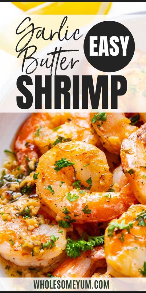 Butter Sauce For Shrimp, Easy Garlic Butter Shrimp, Simple Garlic Butter, Seafood Soups, Easy Garlic Butter, Buttered Shrimp Recipe, Lemon Garlic Butter Shrimp, Lemon Garlic Butter Sauce, Shrimp Sauce