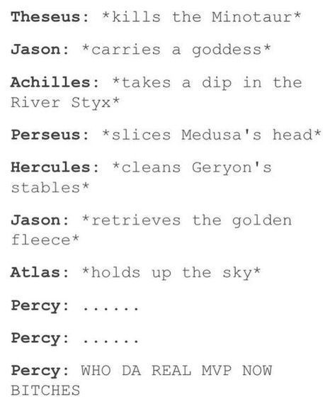 Pjo Headcanons Dark Percy, Things Only Pjo Fans Understand, Percy Jackson Comics, Rick Riordan Memes Funny, Pjo Memes Hilarious Funny, Greek Mythology Humor, Percy Jackson Head Canon, Pjo Memes Tumblr, Percy Jackson Quotes