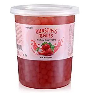 Amazon.com: Strawberry Boba Pearls Popping Bursting Boba, Bubble Tapioca Pearls For Bubble Tea (Strawberry , 2 LB 1 Pack) : Grocery & Gourmet Food Bubble Tea Strawberry, Boba Strawberry, Bubble Tea Tapioca Pearls, Bursting Boba, Strawberry Boba, Popping Boba, Boba Pearls, Tapioca Pearls, Everyday Dishes