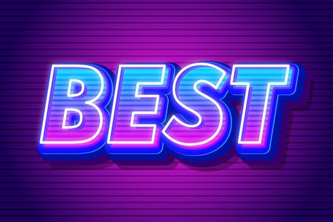 Modern text effects for Illustrator by memetxsaputra | GraphicRiver Neon Text Effect, Illustrator Effects, 80s Poster, Poster Sale, Neon Text, Podcast Logo, Sticker Design Inspiration, Text Template, Sign Writing