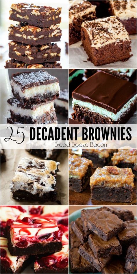 Gourmet Brownies Recipes, Baking Brownies, Brownie Desserts Recipes, Bread Booze Bacon, Best Brownie Recipe, Brownies Recipe Homemade, Brownie Toppings, Brownie Desserts, Brownies Recipe Easy