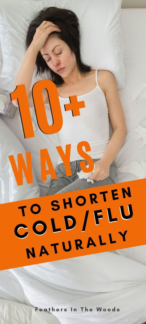 Natural ways to shorten a cold or flu and heal quickly. There's no need for drug store medications if you have these 10 home remedies to help fight the cold or flu virus! #homeremedies #naturalhealth #homesteading Cold Remedies Fast, Home Remedies For Bronchitis, Sick Remedies, Cold Sores Remedies, Natural Sleep Remedies, Natural Cold Remedies, Cold Home Remedies, Natural Cough Remedies, Cough Remedies