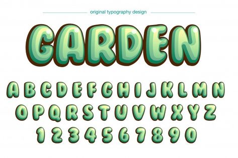 Vibrant bubble green comic typography de... | Premium Vector #Freepik #vector #vintage #abstract #design #kids Bubbly Typography Design, Bubble Handwriting, Bubble Typography, Comic Typography, Bubble Fonts Alphabet, Font For Poster, Vibrant Typography, Letters Bubble, Green Calligraphy