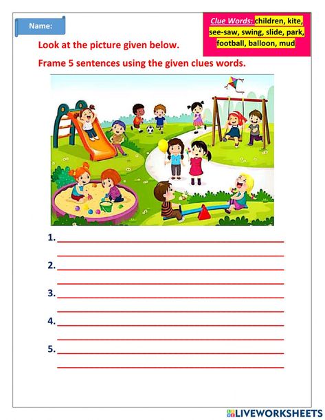 Picture Story Writing Grade 4, Picture Description Worksheets Grade 1, Picture Composition For Class 2, Homework Clipart, Third Grade Reading Worksheets, Chicken Anatomy, Unseen Passage, Live Worksheet, Picture Story Writing