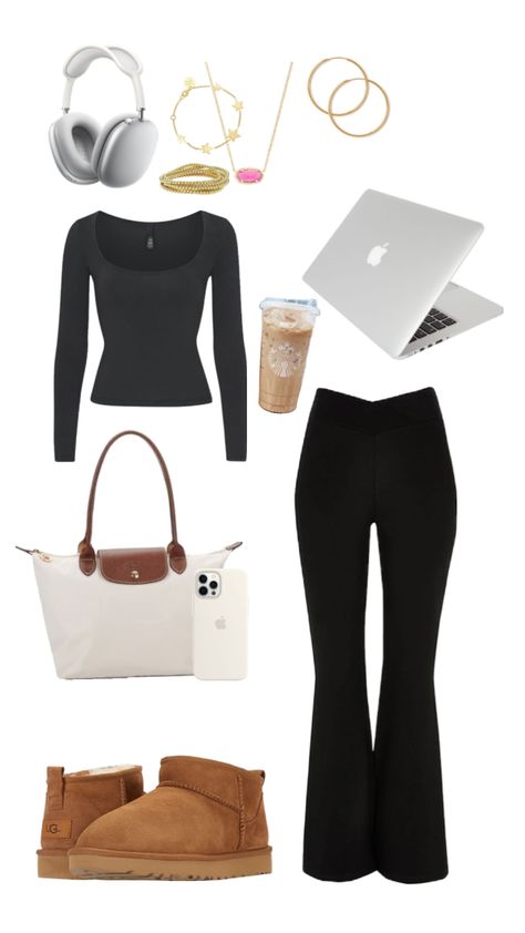 study time at starbucks Study Outfit, At Starbucks, Uni Outfits, Outfit Inspo Casual, Trendy Outfits For Teens, Cute Lazy Day Outfits, Neue Outfits, Lazy Outfits, Lazy Day Outfits