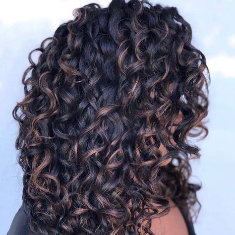 CurlsOneOnOne on Instagram: “BEFORE and AFTER 👑🔥✨ swipe left to see the before! Beautiful Pintura highlights by Em @_letmepaintyourcurls_ @curlsoneonone #healthycurls…” Dark Brown Curly Hair With Balayage, Curly Lowlights, Different Highlights For Hair, Dark Caramel Balayage On Black Hair, Brown Hair With Dark Lowlights, Lowlights For Brunettes Curly Hair, Balayage Curly Hair Natural Curls Dark Brown, Brown Highlights On Black Hair Curly, Lowlights For Black Hair