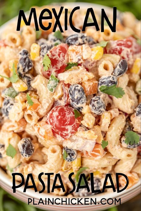 Healthy Meals Under $10, Mexican Pasta Salad, Beef Ham, Mexican Pasta, Mexican Salads, Greek Salad Pasta, Greek Pasta, Easy Vegetable, Cold Pasta Salad