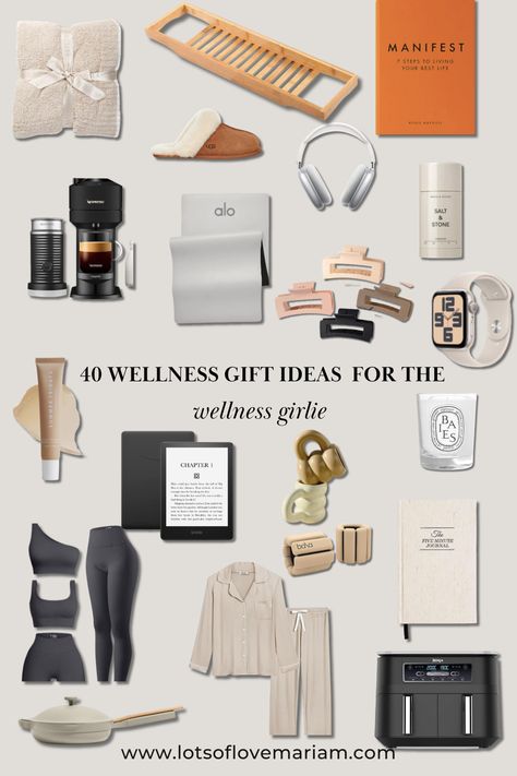 gift ideas for her 
wellness gift ideas Amazon Wellness Finds, Amazon Health Must Haves, Christmas List Must Haves, Self Care Amazon Must Haves, Wellness Gift Guide, Influencer Gift Ideas, Gift With Purchase Ideas, Christmas 2024 Gift Ideas, Wellness Wishlist