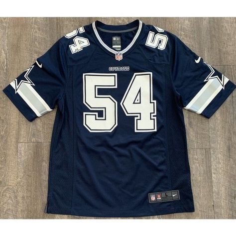 Authentic Nike On Field NFL Dallas Cowboys Jaylon Smith #54 Jersey in blue, size men's large. Show your support for the team with this high-quality je... Nfl Shirt Outfit, Nfl Jersey Outfit, Monochrome Nails, Cowboys Jersey, Billie Eilish Outfits, Dallas Cowboys Jersey, Shirt Outfit Men, Nfl T Shirts, Nfl Jersey