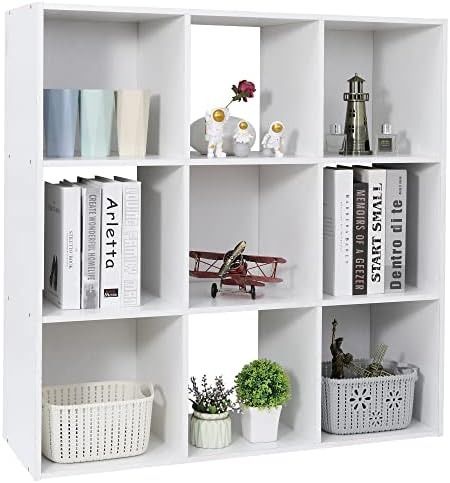 Amazon.com: ZenStyle 9 Cube Storage Shelf Organizer, Wooden Bookshelf System Display Cube Shelves Compartments, Customizable W/ 5 Removable Back Panels (White) : Home & Kitchen 9 Cube Storage, Cube Storage Organizer, Cube Storage Shelves, Display Bookcase, Mdf Cabinets, Bookcase Organization, Bookshelf Organization, Cube Bookcase, Cube Shelves