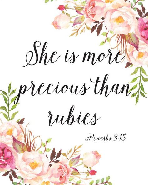 Proverbs 3:15. She is more precious than rubies. #scripture #proverbs More Precious Than Rubies, Verses Bible, Quotes Christian, Quotes Bible, Ayat Alkitab, Faith Bible, Proverbs 31, E Card, Christian Living