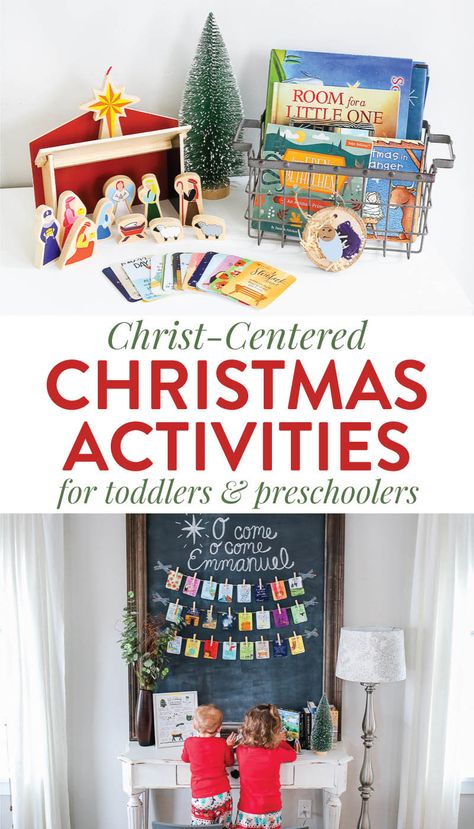 Preschoolers Activities, Christmas Activities For Toddlers, Christ Christmas, Preschool Christmas Activities, Birth Of Christ, Diy Christmas Decorations For Home, Christ Centered Christmas, Advent Activities, Christmas Crafts For Toddlers