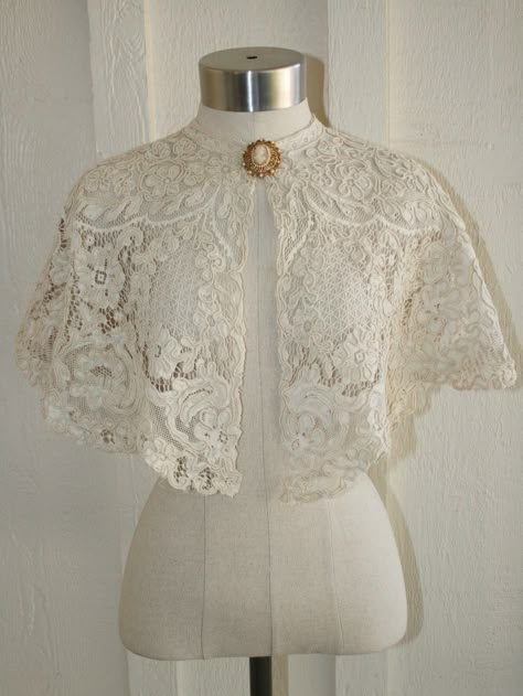 Modern Filipiniana Dress, Braidsmaid Dresses, Wedding Capelet, Lace Capelet, Filipiniana Dress, Lace Cape, Cape Designs, Victorian Blouse, Long Kurti Designs