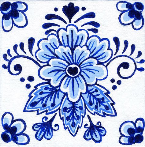 Blue China Patterns, Dutch Tattoo, Blue Pottery Designs, Blue Delft, Delft Tiles, Blue Tattoo, Delft Blue, Blue Pottery, Gcse Art