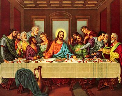 CATHOLIC PRINT PICTURE BLESSING OF SAINT FRANCIS ASSISI - ready to frame - $14.99 | PicClick Last Supper Photo, Last Supper Painting, Francis Assisi, Bird Carving Patterns, The Last Supper Painting, Jesus Last Supper, St Francis Assisi, Jesus Prints, Jesus And Mary Pictures