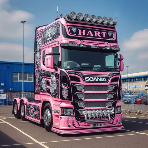 Customised Trucks, Scania V8, Scania Trucks, Truck Paint, Truck Stuff, Car Led Lights, Truck Art, Big Rig Trucks, Big Rig