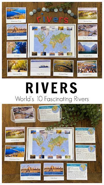 Rivers for Kids - Amazing Rivers of the World Major Rivers Of The World, Earth Science Activities, Egypt Culture, Paper Art Design, Earth Day Activities, Afterschool Activities, Kids Learning Activities, Kids Books, Picture Cards