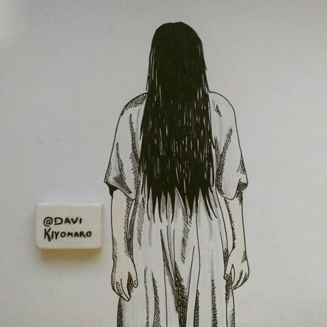 Samara Morgan o chamado fanart!Instagram:@Davikiyomaro Sadako Tattoo, Samara Morgan Fanart, Sadako Fanart, Samara Tattoo, The Ring Movie Horror, Evil Sketch, Samara Morgan, Slashers Fanart, Horror Movie Tattoos