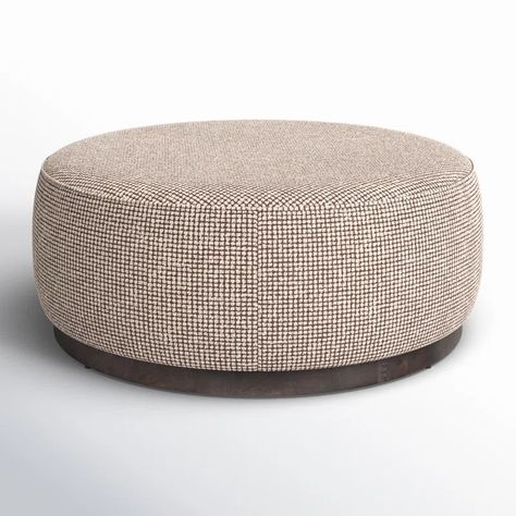 Faira Upholstered Velvet Ottoman & Reviews | AllModern Upholstered Coffee Table Ottoman, Round Velvet Ottoman, Round Ottoman Coffee Table, Upholstered Coffee Table, Large Round Ottoman, Coffee Table Ottoman, Grey Ottoman, Round Footstool, Table Ottoman