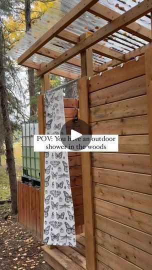 17K views · 2K reactions | Feeling the call of the wild? 🌲 How about the idea of an outdoor shower amidst the trees? Intrigued? 

We thought you might be! 

That’s why we’ve crafted an easy-to-follow DIY building guide to help you build your own woodland shower. This comprehensive guide will walk you through every step of the process - from buying the right materials to setting up the water heater, and even step-by-step construction instructions with illustrative pictures. 

Eager to dig in? Simply comment ‘CEDAR’ below and we’ll send the link your way so you can shop the DIY guide yourself!

So, who’s ready to elevate their shower routine to an entirely new level of nature-infused bliss? 🌿🚿

#DIY #OutdoorShower #NatureLife #StepByStepGuide #homesteadlife #offgridliving #offgridcamp | C Outdoor Solar Shower, Outdoor Shower Enclosure, The Call Of The Wild, Weaving Loom Projects, Call Of The Wild, Diy Building, Shower Routine, Off Grid Living, Wall Art Canvas Painting