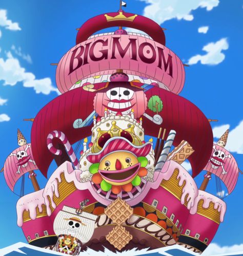 One Piece | Big Mom Pirates Ship Big Mama One Piece, Queen Mama, Akuma No Mi, Big Mom Pirates, Charlotte Katakuri, Charlotte Family, Queen Of The Damned, Big Mom, One Piece Tattoos