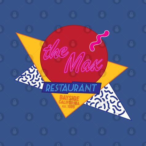 Saved By The Bell Tshirt, The Max Saved By The Bell, Saved By The Bell Decorations, Saved By The Bell Party Decorations, Saved By The Bell Aesthetic, Saved By The Bell Party, City Signs, Diner Sign, Kids Stage