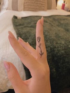 Hase Tattoos, Feminine Nature, Taurus Tattoo, Cute Simple Tattoos, Basic Tattoos, Small Finger Tattoos, Hand Tattoos For Girls, Hand And Finger Tattoos, Pretty Hand Tattoos