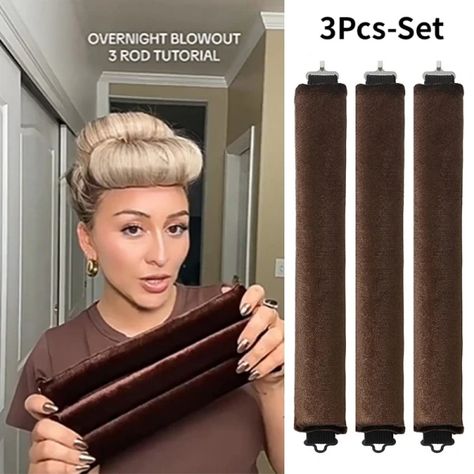 Just found this amazing item on AliExpress. Check it out! C$5.19 | Heatless Curling Rod Headband Lazy Hair Curlers No Heat Hair Rollers Curls Sleeping Soft Flexi Rods with Hook Hair Styling Tools Big Wavy Curls, Bendy Rollers, No Heat Hair, Heatless Curling Rod Headband, Hair Rods, Curling Rod Headband, Heatless Curling Rod, Roller Curls, Lazy Hair