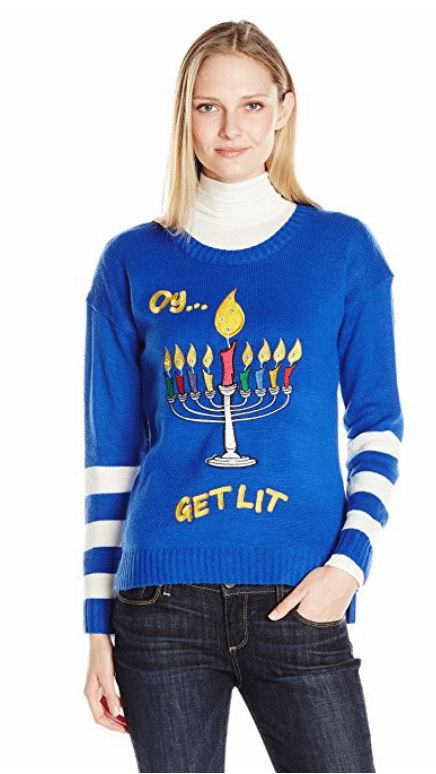 20+ Ugly Hanukkah Sweaters - Happiness is Homemade Ugly Hanukkah Sweater, Hanukkah Dinner, Hanukkah Sweater, Funny Hanukkah, Best Ugly Christmas Sweater, Floor Length Wedding Dress, Oversized Sweater Women, Cashmere Poncho, Womens Cashmere