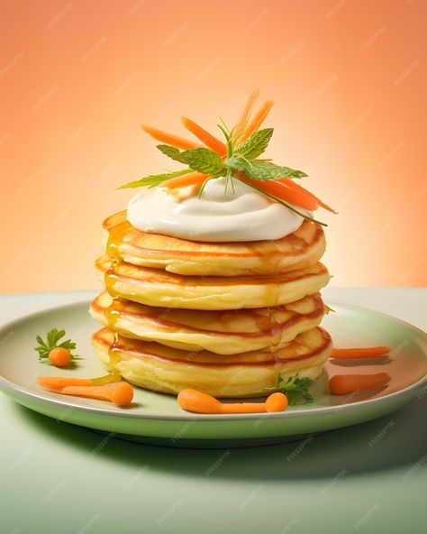 Premium Photo | Festive Easter Pancake Stack with Spring Garnishes Pancake Pictures, Easter Pancakes, Pancake Stack, Event Food, Premium Photo, Pancakes, Most Popular, Easter, Festival