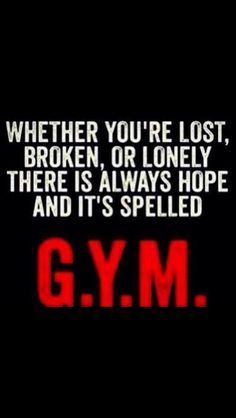 The picture says it ALL! GYM is best therapy known to man kind. It is said to simultaneously heal the human body and mind. Healthy Sayings, Gym Humour, Fitness Board, Gym Quotes, Fitness Facts, Motivation Monday, Gym Quote, Gym Memes, Gym Inspiration