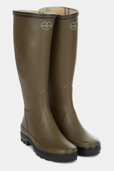 Le Chameau Womens Giverney Wellington Boots | Price Match + 3-Year Warranty | Cotswold Outdoor Cotswolds Outfit, Le Chameau Boots, Popular Clothing Brands, Country Attire, Country Casual, Wellington Boot, Layered Shirts, Hunting Boots, Wellington Boots