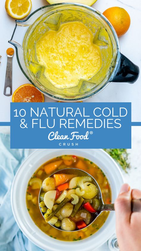 10 Natural Ways to Remedy a Cold or Flu! Being stuck at home sick with the flu or a cold can be miserable. You can do many things to try and alleviate the symptoms, including visiting your doctor, taking medicine, or trying some at-home remedies... Home Remedies For Sickness, Eat When Sick, Taking Medicine, Home Medicine, Fruit Fly Trap, Sick Remedies, Things To Try, Herbal Teas Recipes, Crockpot Soup Recipes