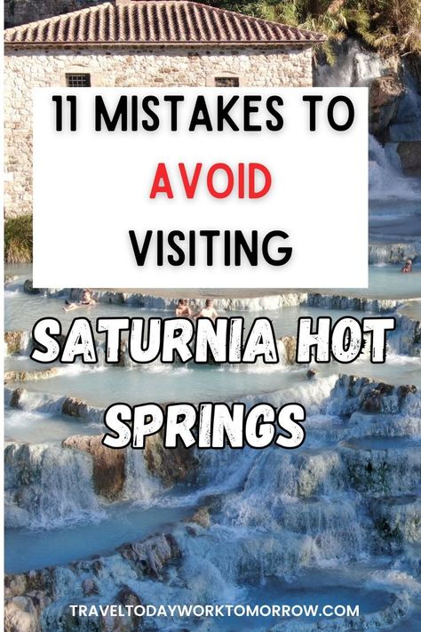 Discover the gorgeous cascading hot springs in Saturnia, Italy Hot Springs Italy, Saturnia Hot Springs, Saturnia Italy, Amalfi Coast Itinerary, Italy Culture, Italy 2023, Top Places To Travel, Tuscany Travel, Explore Italy