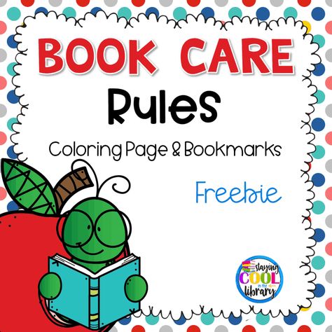 Book care rules and activities - Teach kindergarten and first grade students how to take care of classroom and library books. Includes lessons, activity ideas and suggestions, printables, free activities and book lists. Great for back to school, library orientation or any time students need a review. #stayingcoolinthelibrary Back To School Library Crafts, Book Care Activities, Book Care Rules, Book Care Lessons, Library Worksheets, Book Hospital, Library Lessons Elementary, School Library Lessons, Library Rules