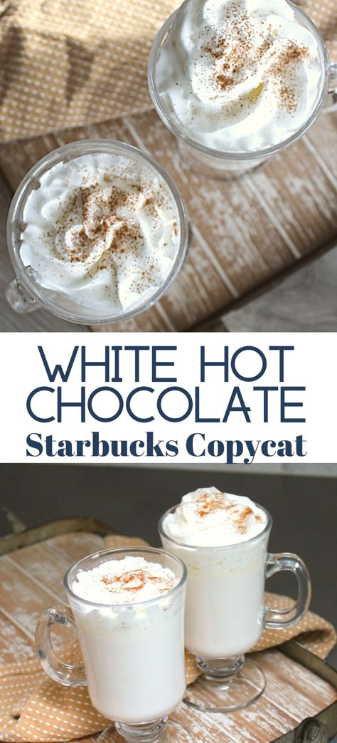 Best White Hot Chocolate Recipe, White Hot Cocoa Mix Recipe, Homemade White Hot Chocolate Mix Recipe, Easy White Hot Chocolate Recipe, Creamy White Hot Chocolate, Slow Cooker White Hot Chocolate, How To Make White Hot Chocolate, White Hot Chocolate Recipe Crockpot, White Hot Chocolate Mix Recipe Dry