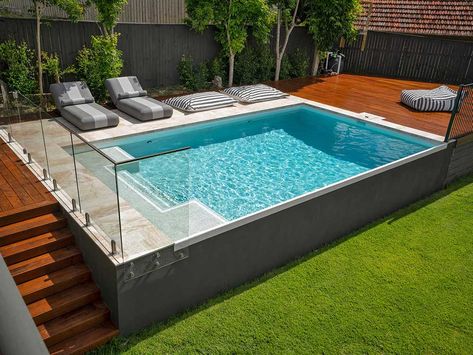 Raised Pools, Pool Images, Luxury Swimming Pools, Pool Landscape, Pool Renovation, Pool Landscape Design, Small Pool Design, Backyard Pools, Backyard Pool Landscaping