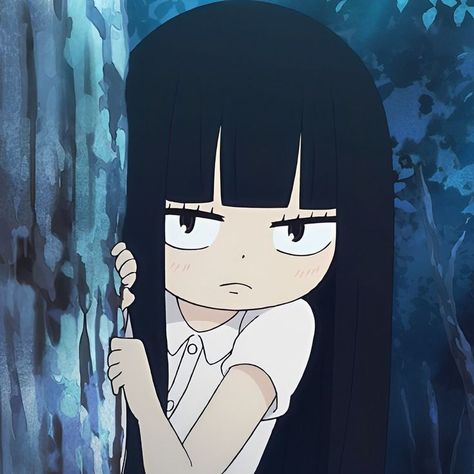 Sawako Icons, Kimi Ni Todoke Sawako, Black Hair Pfp, Kimi No Todoke, Alien Stage, Black Hair, Hair, Anime, Black