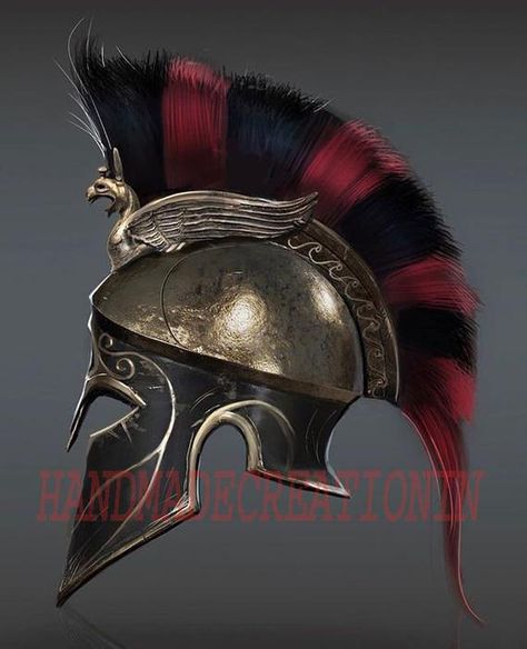 Assassin's Creed Odyssey Corinthian Spartan Helmet, Ancient Greece Armor Helmet for men, SCA LARP Co Greek Helmet, Armor Helmet, Spartan Tattoo, Helmet Armor, Warrior Helmet, Assassins Creed Art, Ancient Armor, Greek Warrior, Warrior Tattoos