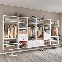 Walk In Closet System, Closet System With Drawers, Wall Mounted Closet, Drawers Closet, Cloth Organizer, Modular Closets, Closet Systems, Hanging Closet Organizer, Closet Organizing Systems