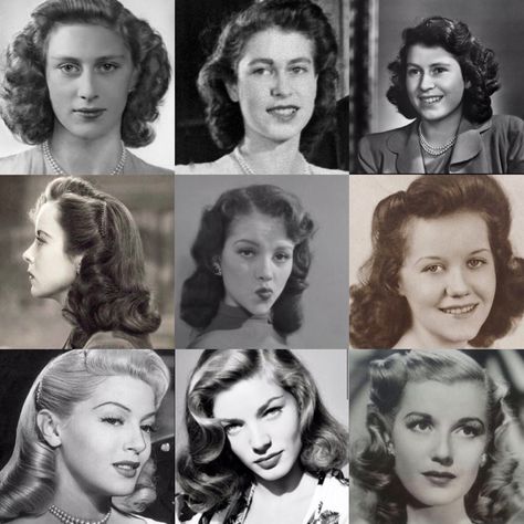 40 ́s Hairstyle, Hairstyle 50's Retro, 40s Fashion Hairstyles, 1949s Hairstyle, 19402 Hairstyles, 1940s Haircut Woman, 40s Womens Hairstyles, 1934 Hairstyles, 40s And 50s Hairstyles