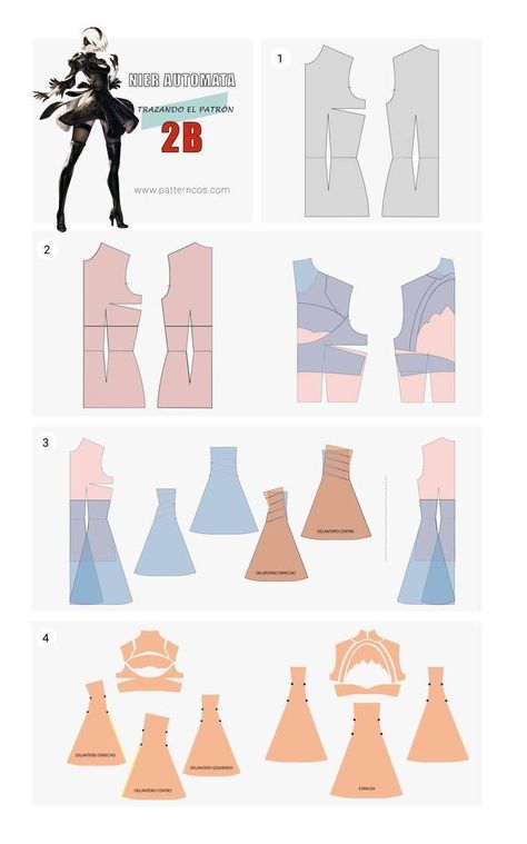 Cosplay Patterns, 2b Cosplay, Cosplay Tutorial, Costume Patterns, Marvelous Designer, Cosplay Diy, Cosplay Tips, Nier Automata, Creation Couture