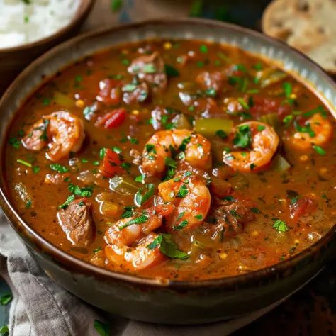 Authentic Cajun Gumbo Recipe - Good For Recipes Chicken Andouille Sausage Gumbo, The Best Gumbo Recipe, File Gumbo Recipe, Spicy Gumbo Recipe, Gumbo Recipe Authentic, Gumbo File Recipe, Authentic Cajun Gumbo, Cajun Gumbo Recipe, Best Gumbo Recipe