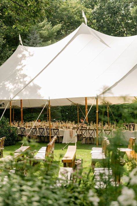 Backyard Wedding Tent, White Tent Wedding, Backyard Tent Wedding, Outdoor Tent Wedding, Tent Wedding Reception, Lake House Wedding, Backyard Tent, Home Weddings, Home Garden Wedding